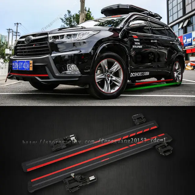 For Toyota Highlander Electric Running Board Side Step Bars For Toyota Highlander Electric Running Board Side Step Bars Pedal 2017 17