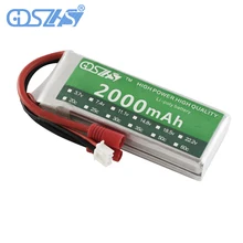 

GDSZHS 7.4V 2000mAh 30C 2S Lipo Battery Banana Plug For Syma X8C Venture RC Helicopters Car Boats