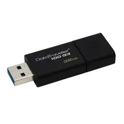 Kingston Технология 100 G3, 32 ГБ, Тип usb-A, 3,0 (3,1 Gen 1), 40 МБ/с., Slide, черный