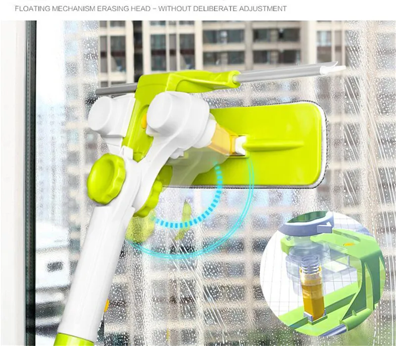 Телескопический инструмент для мытья окон U Grip Window Cleaner с салфеткой из микрофибры