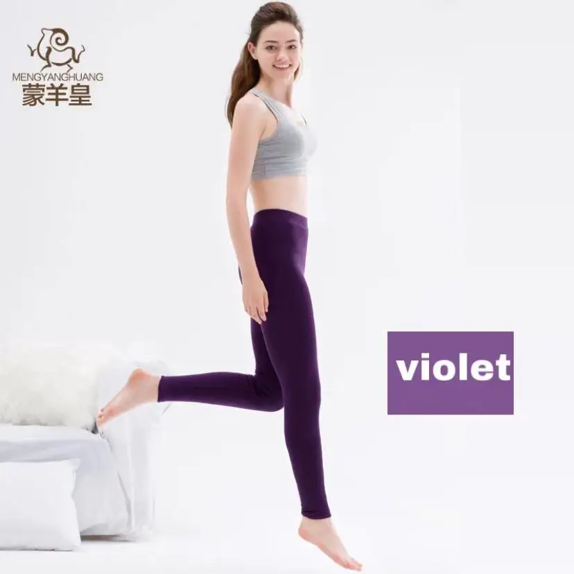 

Medium thickness thermal pants couples merino wool woman pouch leggings ropa interior hombre