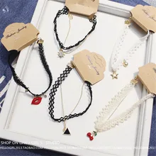 2016 Korean hot sale new retro lace anklets classic personality wild Harajuku simple double foot chain