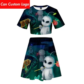 

Extra-Terrestrial Short skirt suit Hot 2 Short Sleeve T-shirt and suit Extra-Terrestrial Two Piece High Quality Casual New set