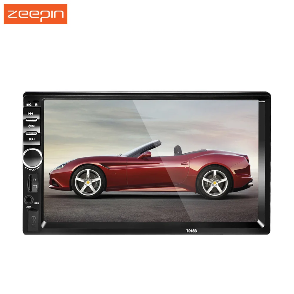 

7018B Universal 7 Inch 2 DIN Car Audio Stereo Player Touch Screen Car Video MP5 Player TF SD MMC USB FM Radio Hands-free Call