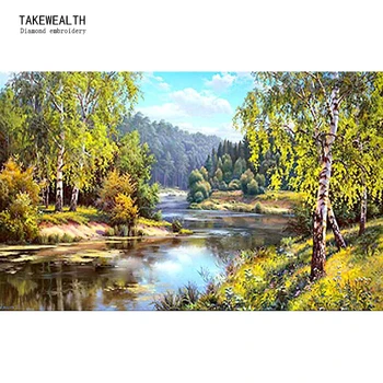 

Diy crafts diamond embroidery 5d diy diamond painting crystal rustic scenery 3d picture canvas cross stitch landscape r078