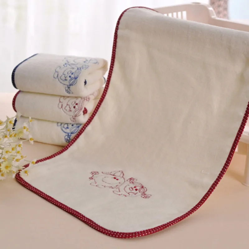 High Quality Soft Baby Kids Face Washers Hand Towels Small Face Towels Washcloth 100 Cotton