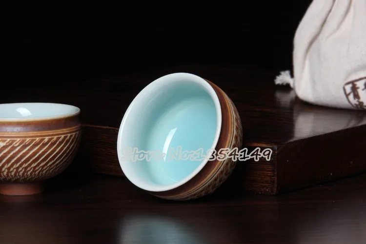 Подарочная посылка Китайский Longquan Celadon фарфор китайская гайвань чайные чашки для чая чаша керамическая 70 мл глазурь чашки для чайной церемонии кунг-фу фарфоровая чаша