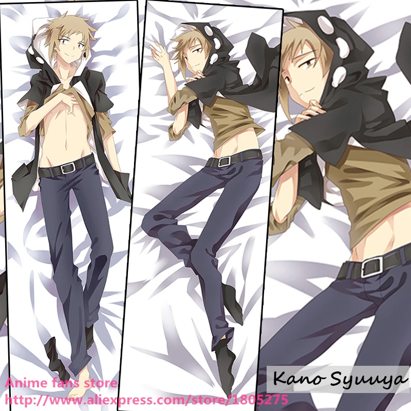 

Cool Japanese Anime Pillowcase KAGEROU PROJECT Kano Syuuya Cute BL decorative Hugging Body Pillow Case Bedding