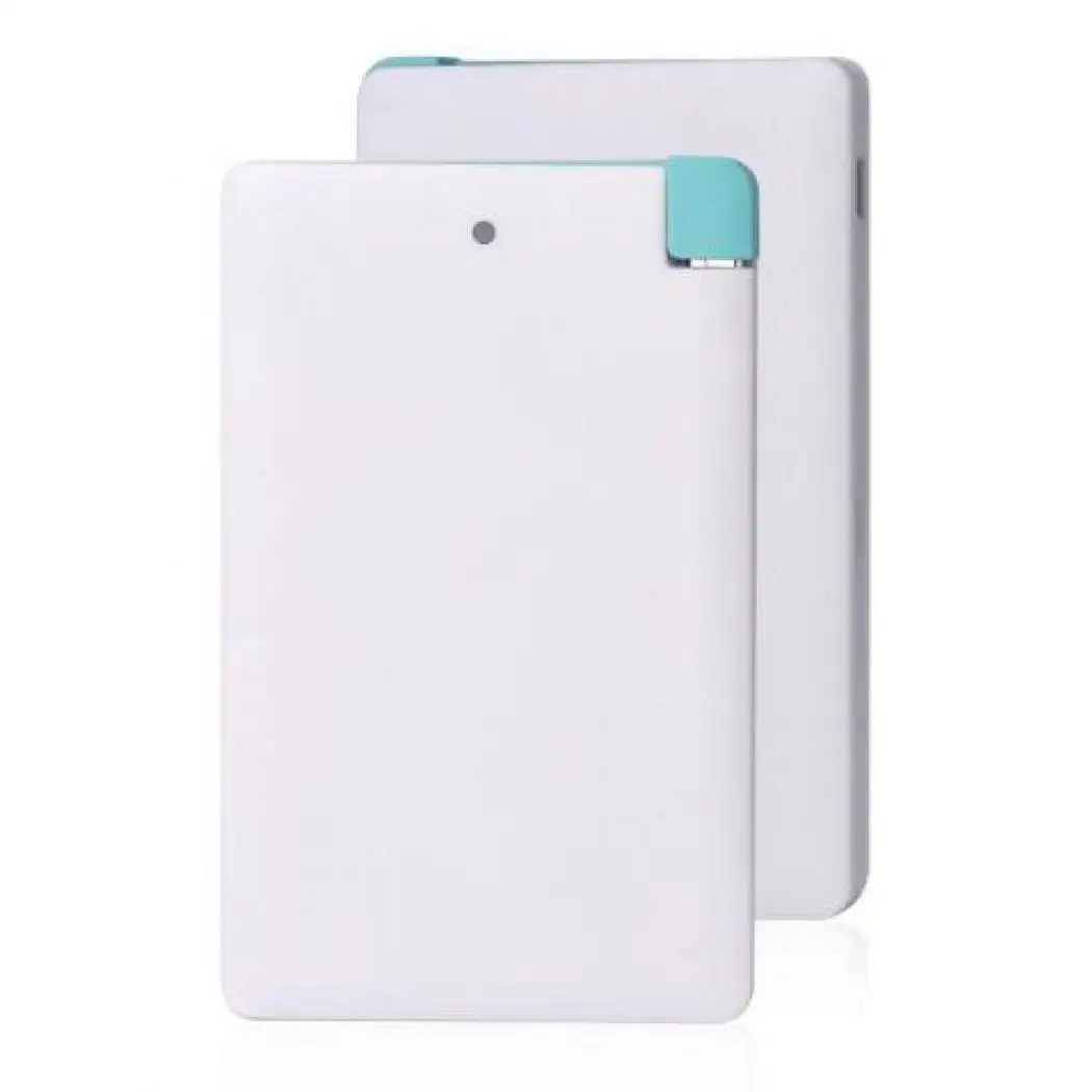 

Mini Portable Power Bank Case Black White Single USB With Cable Power Bank Case Mobile Phone Charger DIY Shell For iPhone
