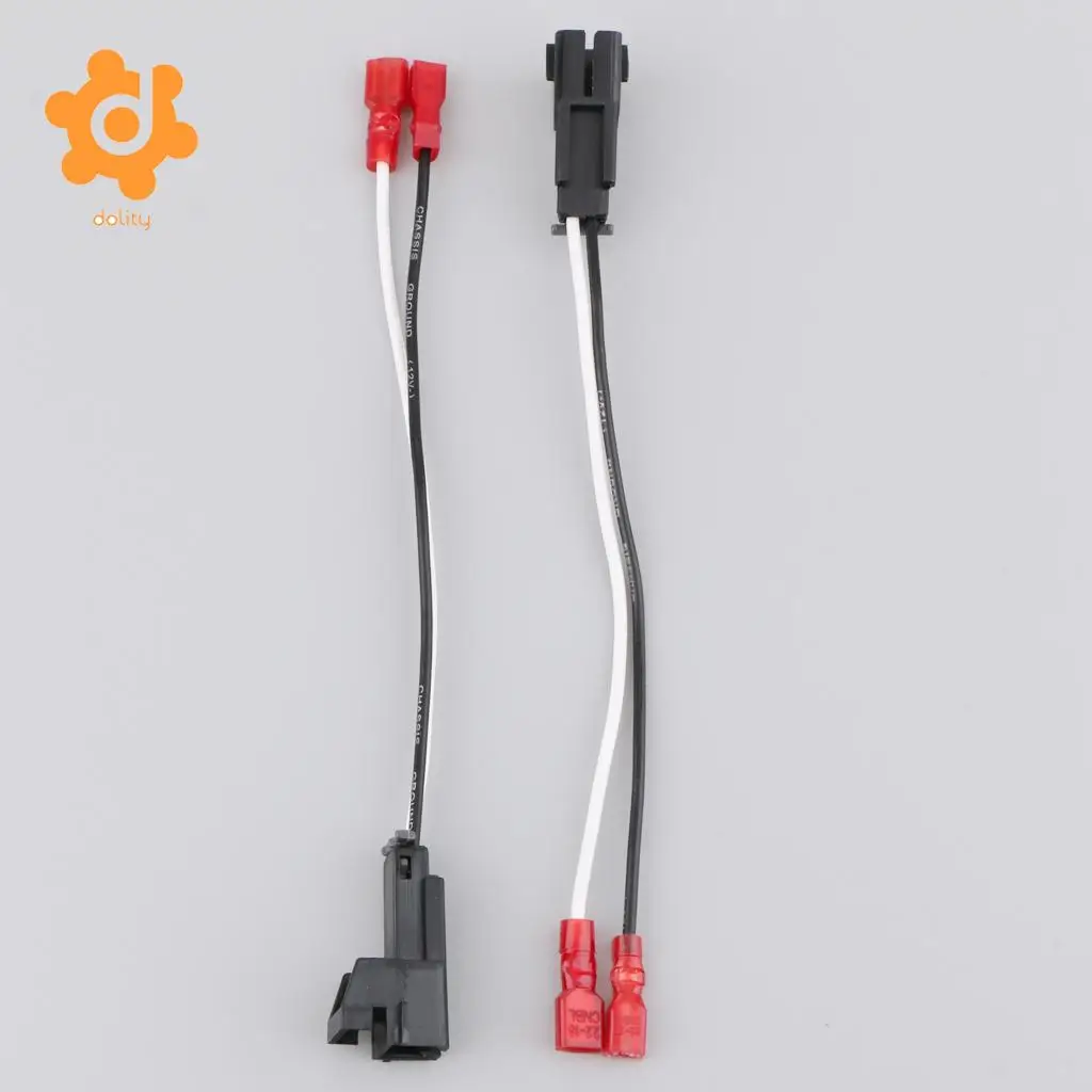 2 Pieces Car Speaker Wire Harness Adapter Plug for Chevrolet Buick Hummer