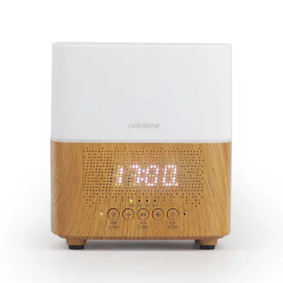 

300ml Ultrasonic Aroma Diffusers Air Humidifiers Time Display,Bluetooth Speaker,LED Night light,Alarm Clock for Home Office