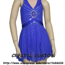 Заказные Взрослые платья для фигурного катания на льду с спандексом изящное Новое Брендовое платье для фигурного катания для соревнований DR2747