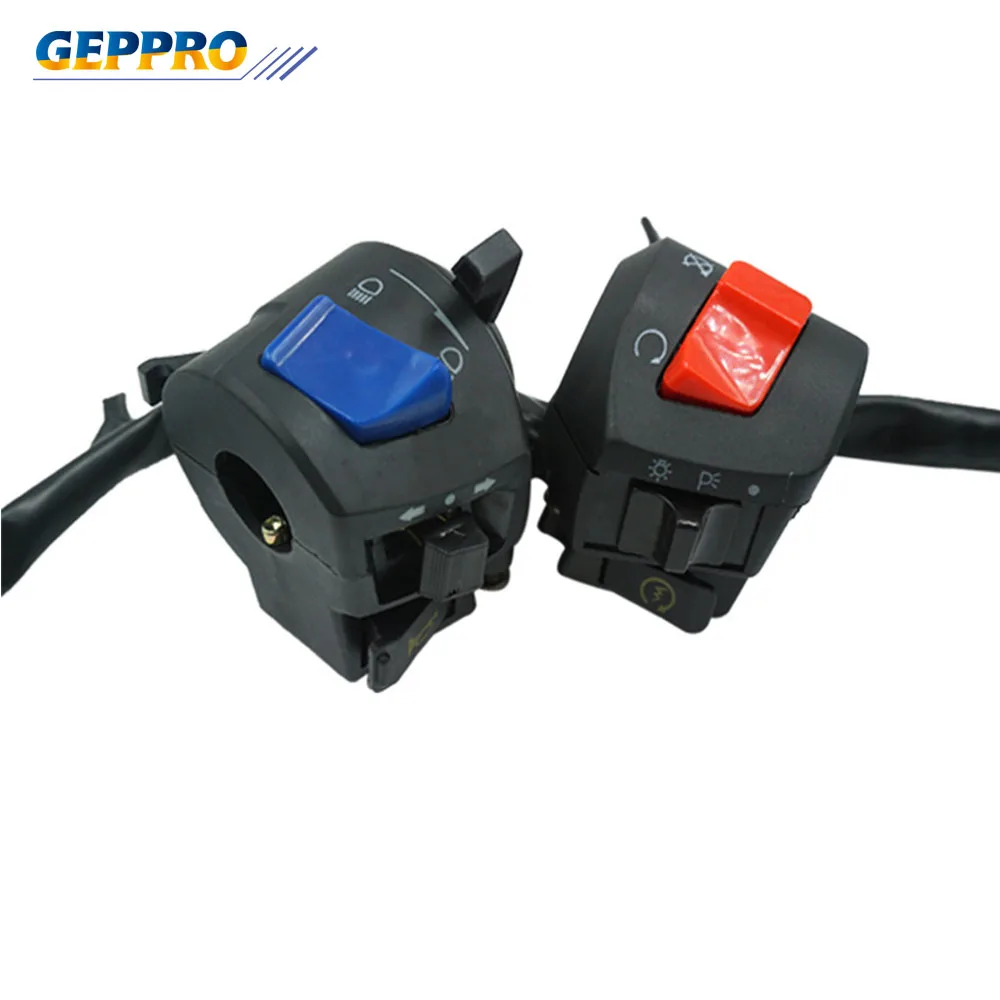 

Universal Motorcycle 7/8" Handlebar Horn Turn Signal Headlight Start Switch Control for Harley Honda Suzuki Kawasaki Yamaha