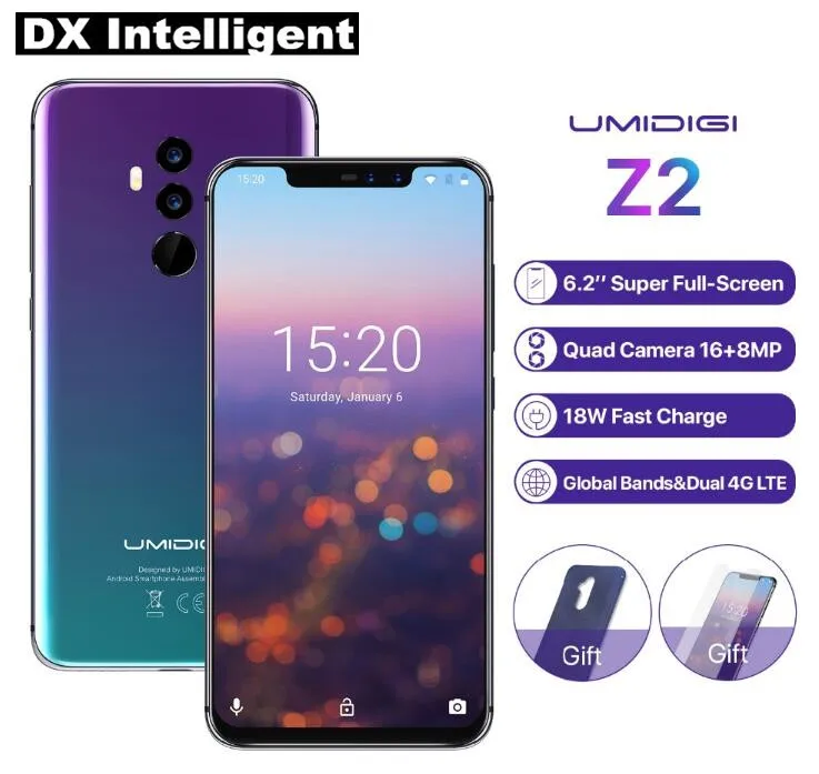 Бесплатный подарок UMIDIGI Z2 Глобальный Helio P23 восьмиядерный смартфон 6 2 &quot19:9 полный