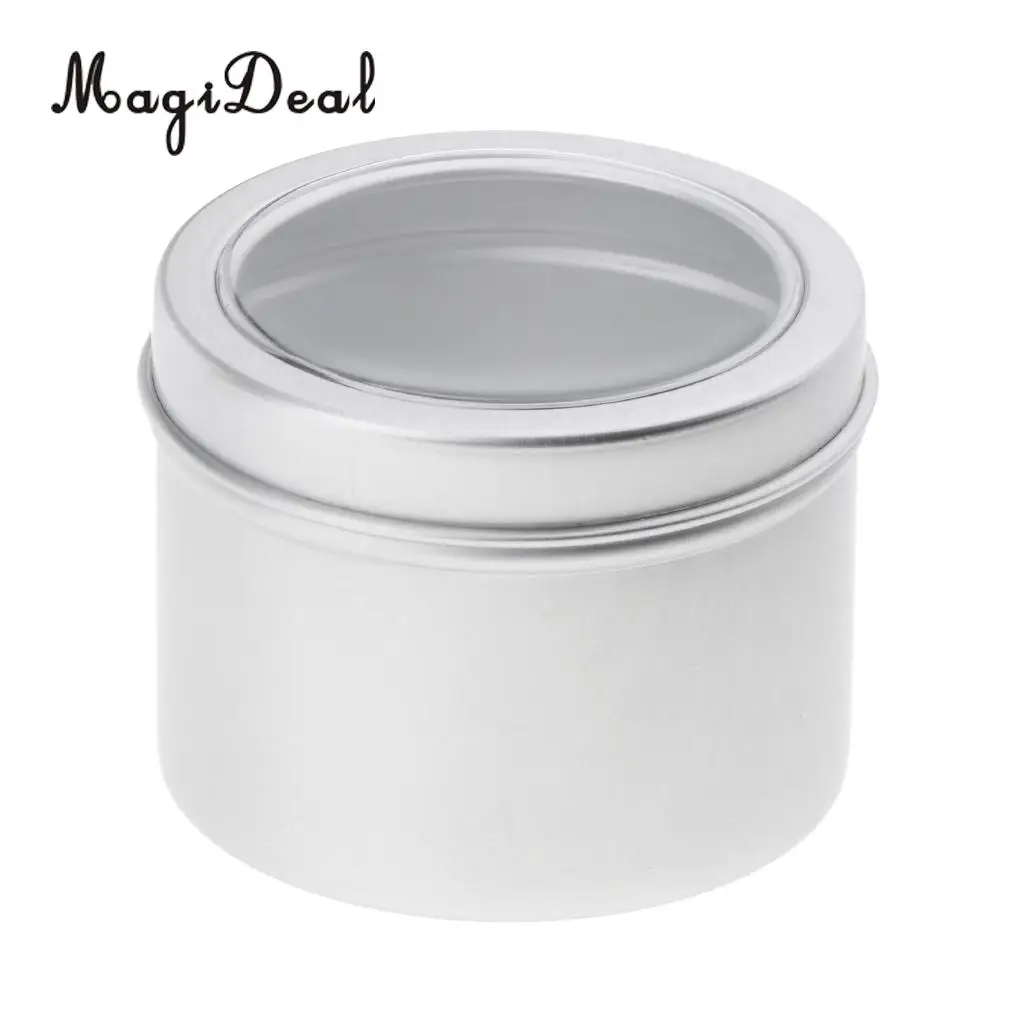2018 New Kesoto 5x 60ml Round Aluminum Cream Empty Lip Balm Candles Containers Jars Tin Lid high quanlity