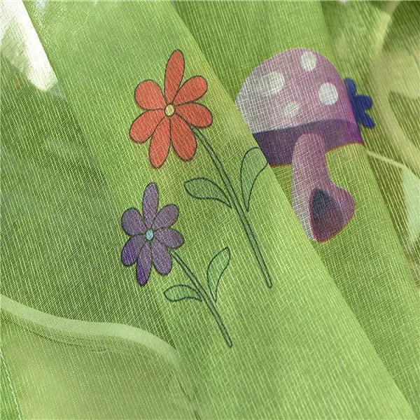 Экологичный мультфильм занавески s занавес с отделкой и принтом для детей Тюль занавески детей S156& 30 - Цвет: tulle