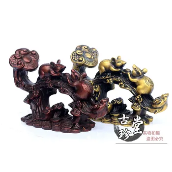 

Metallic copper Mouse Copper metal crafts home desktop decor decoration ornaments(A847)