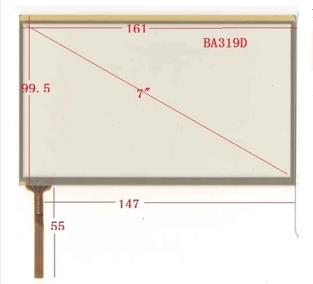

New 7 Inch Touch screen 161*100 mm GPS resistive touch screen