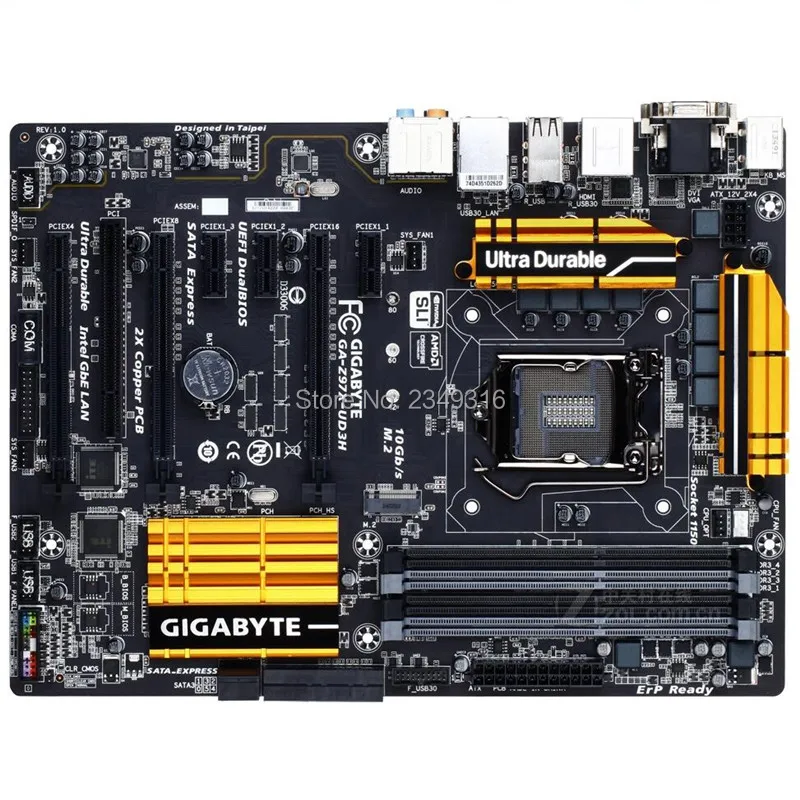 

Original For Gigabyte GA-Z97X-UD3H Desktop Motherboard Z97X-UD3H Z97 LGA 1150 i3 i5 i7 DDR3 100% Fully Test
