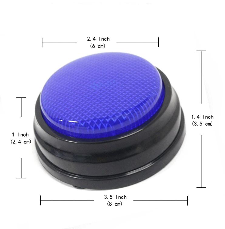 20s Voice Recordable Talking Button Sound Button Answer Buzzer with Led 