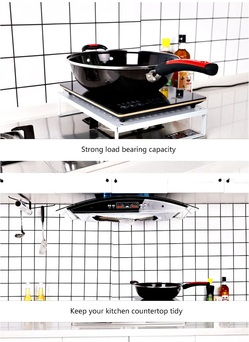 Baffect кухонная полка индукционная плита кронштейн кухонный Органайзер металлические стоячие полки для хранения для газовой плиты расширение пространства