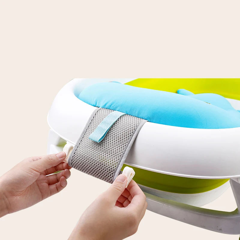 Baby bath tub Newborn Baby Foldable Baby bath tub pad & chair newborn bathtub seat infant support cushion bath mat for free gift