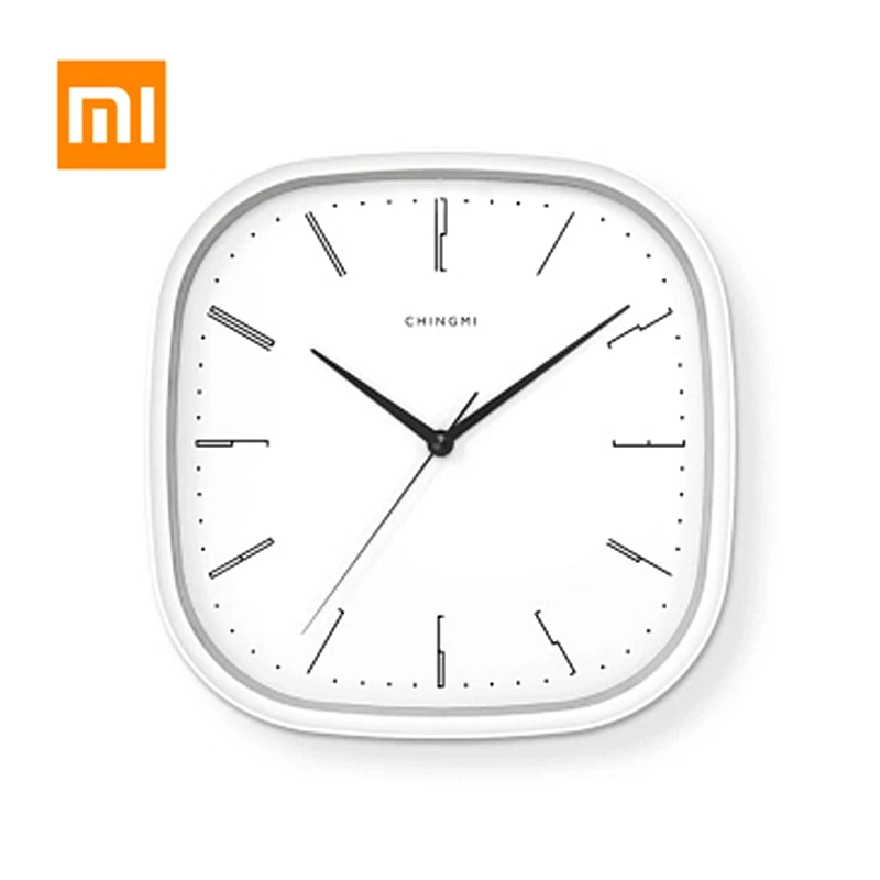 

Xiaomi Youpin Mijia Wall Clock Simple Style Mute Hanging Clock Fashion Round Rectangle Shape Clock Office Bedroom Home Decor