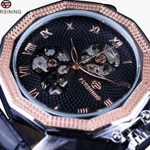 Forsining ветряная мельница Скелет пульсация дизайн неправильной формы Мужские часы лучший бренд класса люкс автоматические тонкие часы Erkek Saat