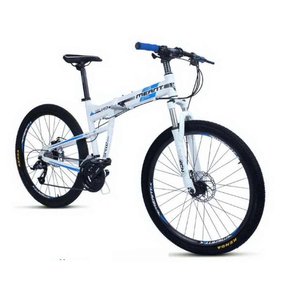

250406/Folding mountain bike / 27 variable speed aluminum alloy frame double disc brake student adult cycling/