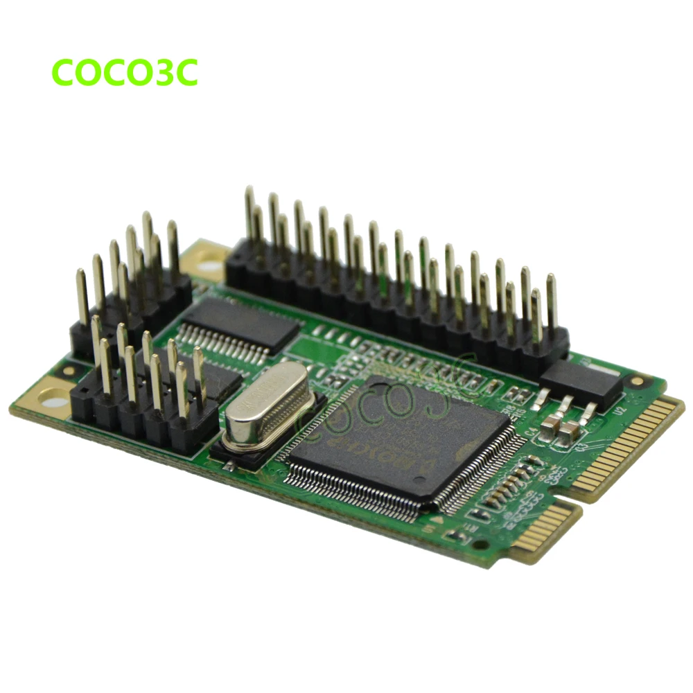 Combo 2 Последовательный+ 1 параллельный IEEE 1284 мини PCIe контроллер карты для mini ITX mpcie в RS232 com порт+ принтер LPT порт адаптер