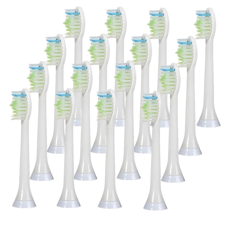 

16pcs for Philips Sonicare Electric Toothbrush Heads Fit DiamondClean White HX6062/64 Standard Tooth Brush Heads