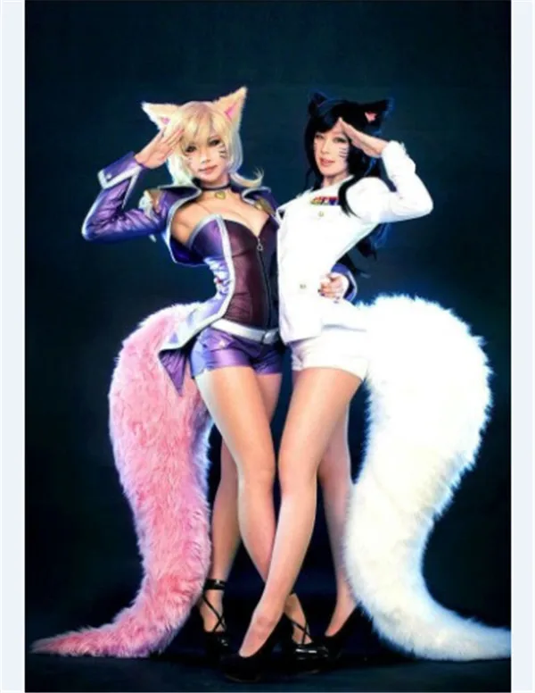 

2019 Popular Game LOL Prop KDA Nine Tails Fox Ahri Oversized tails Various specifications
