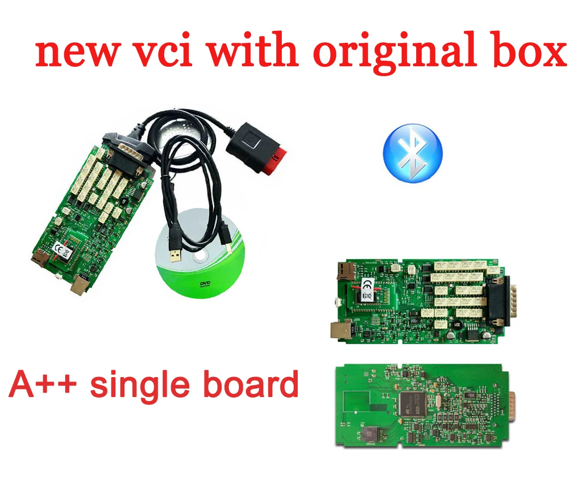 

Gold new vci vd tcs cdp pro plus 2016.00 with Bluetooth Single Board A+++ Quality for Cars / Trucks multi-language OBD2 Scanner
