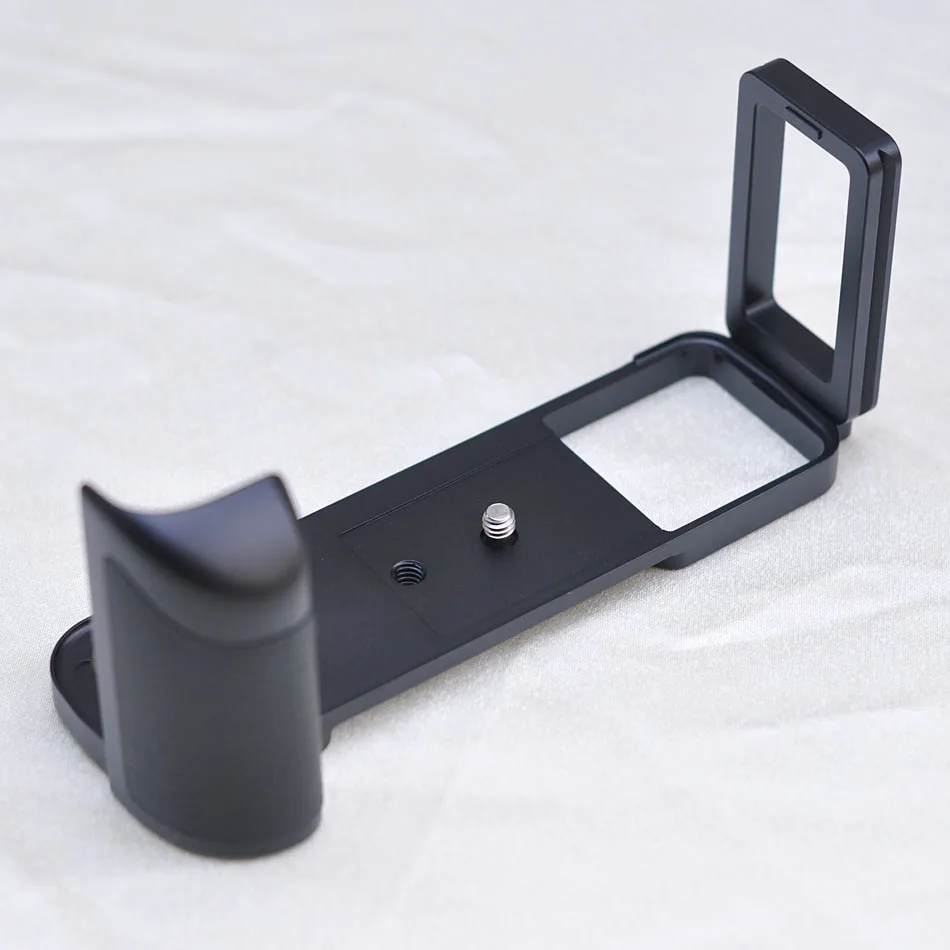Алюминиевый l-образный Ручной штатив для камеры быстросъемная пластина для Fujifilm FUJI GFX 50R кронштейн для камеры держатель - Цвет: Black for GFX 50R