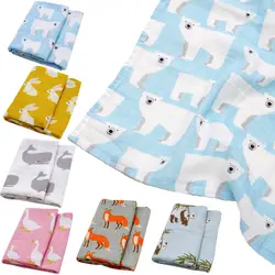 Мода 2019 г. муслин детские обёрточная бумага детское одеяло органический хлопок мягкий младенческой Cobertor пеленание милые детские