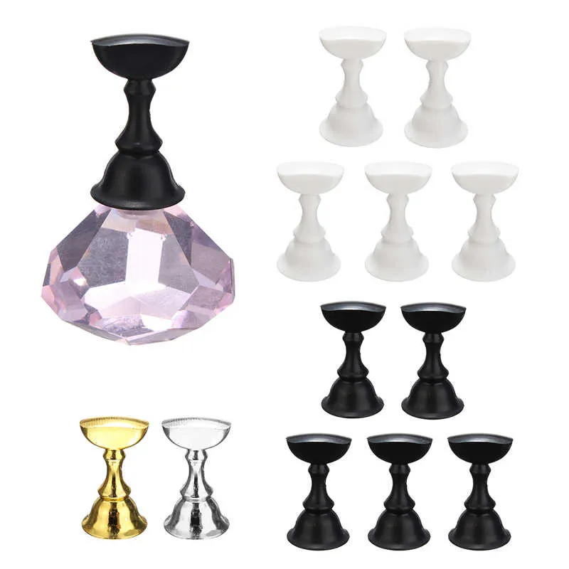 1 Set Multiple Color Finger Stand Support Nail Holder Manicure