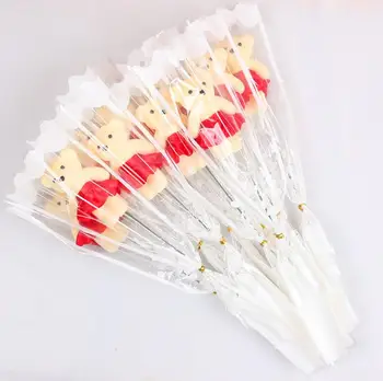 

Colorful Simulation Soap Rose Flowers With Scented Artificial Flower For Valentines Day Party Single Bouquet Gift SN597