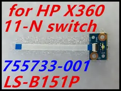 Новая Матрица кнопки питания с кабелем для hp павильон 11-N X360 11-n011dx 755733-001 LS-B151P