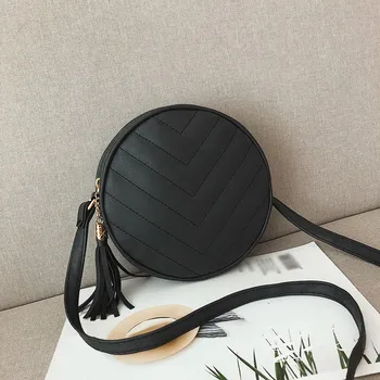 

Women Bag Fashion Zipper Solid Color Tassel Shoulder Messenger Phone taschen women bolsa masculina sac femme schoudertas dames