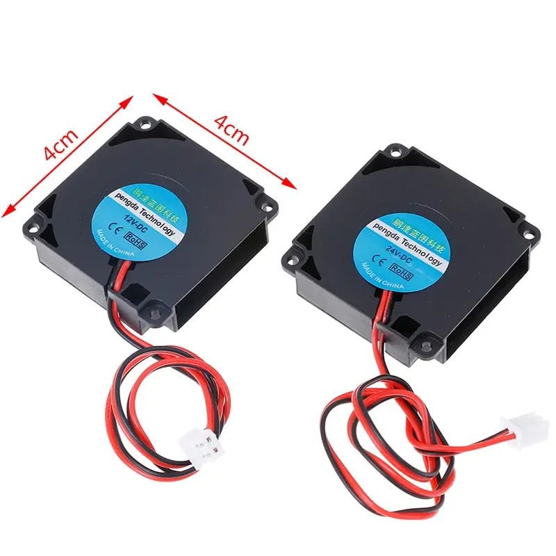 3D Printer Accessories 12V 24V 40*40*10mm DC Turbo Fan Bearing Blower Radial Cooling Fans 40*40*10MM