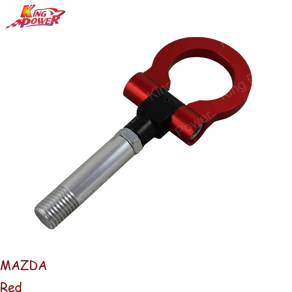 RED FRONT REAR RACING TOW TOWING HOOK SCREW ALUMINUM T2 FOR MAZDA 2 5 6 RX-8 CNC