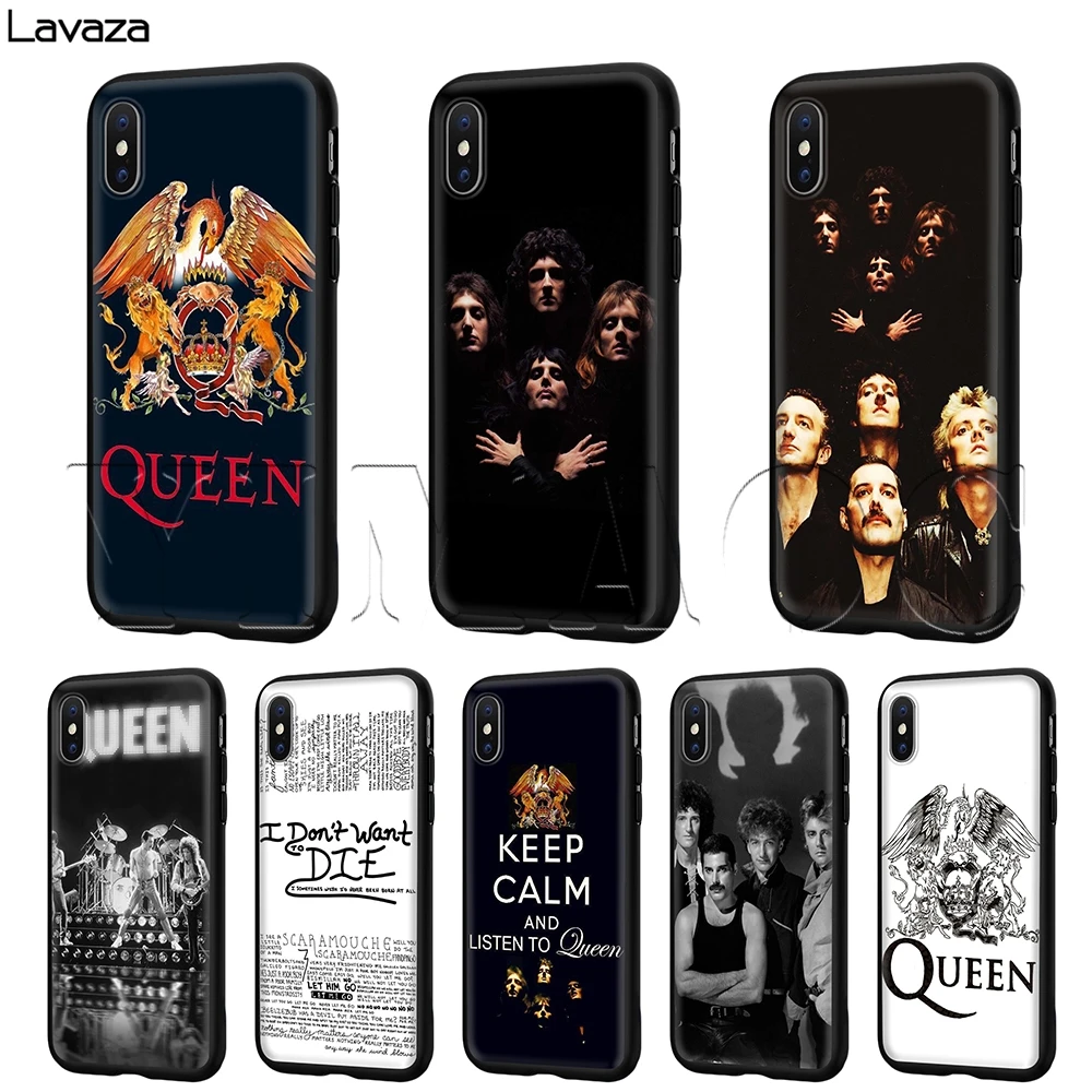 

Lavaza Queen Rock Group Case for iPhone 11 Pro XS Max XR X 8 7 6 6S Plus 5 5s se