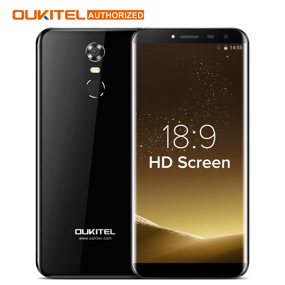 Oukitel C8 5 5 Inch 18 9 HD Screen Mobile Phone MTK6580A Quad Core 2GB RAM