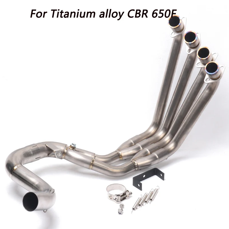 

CBR650F Motorcycle full Exhaust systems Pipe for Honda CBR650F CBR650 CB650F 2014-2018 Front Row Side Tntact Titanium alloy
