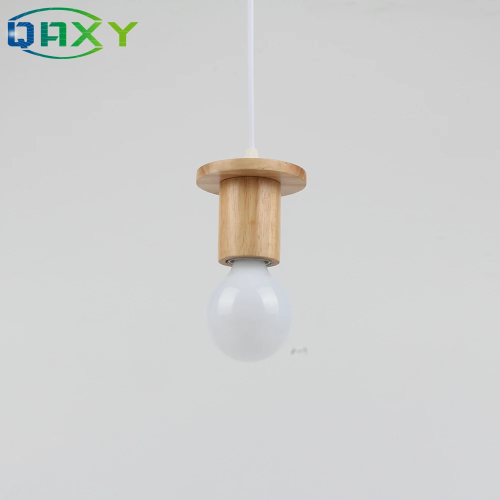  2019 Popular Cottage Style Simple Wood Pendant Lamp E27 Children Room Bed Room Pendant Light Cafes  - 33048278555