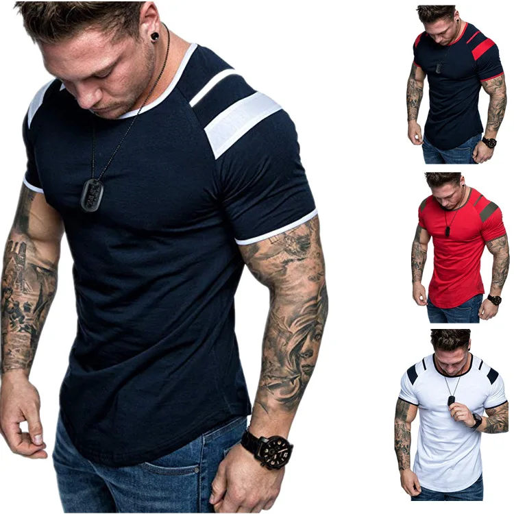 

2019 Spring Brand Clothing Men's Long Sleeve Round Neck T-shirts Casual Baseball Tshirt Men Raglan Tee Streetwear Plus Size 3XL