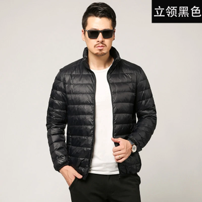 New Autumn Winter Man Duck Down Jacket Ultra Light Thin Plus Size Spring Jackets Men Stand Collar Outerwear Coat New Autumn Winter Man Duck Down Jacket Ultra Light Thin Plus Size Spring Jackets Men Stand Collar Outerwear Coat