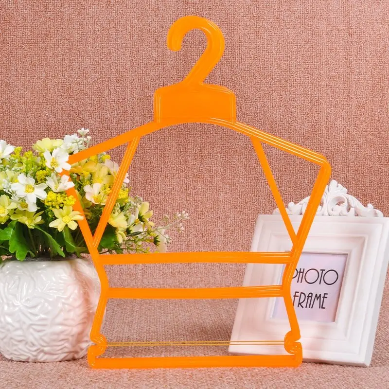 2 ألوان البلاستيك الاطفال علاّقات ملابس الأطفال الملابس الغسيل السنانير خزانة الملابس تجفيف حامل أرفف المنظم 10 قطعة/الوحدة