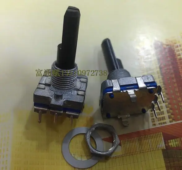

360 degree encoder switch EC16-24 bit 25mm half shaft stepping rotary volume pulse encoder switch