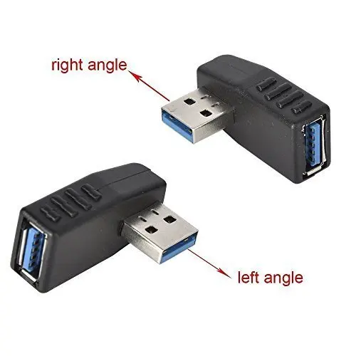 Переходник с USB 3 0 папа на Мама под углом 90 градусов 2 шт. | Электроника